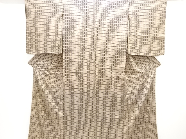 アンティーク　錦紗抽象模様着物